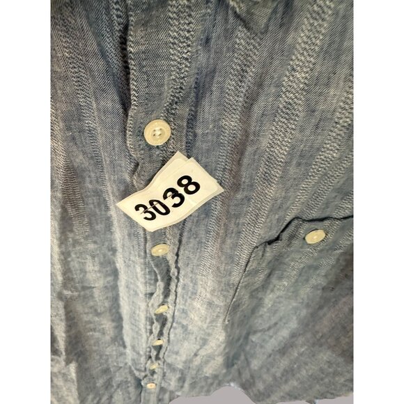 Weather Proof Men's Button Down Short Sleeve Shirt Blue Size XXL - Picture 12 of 12